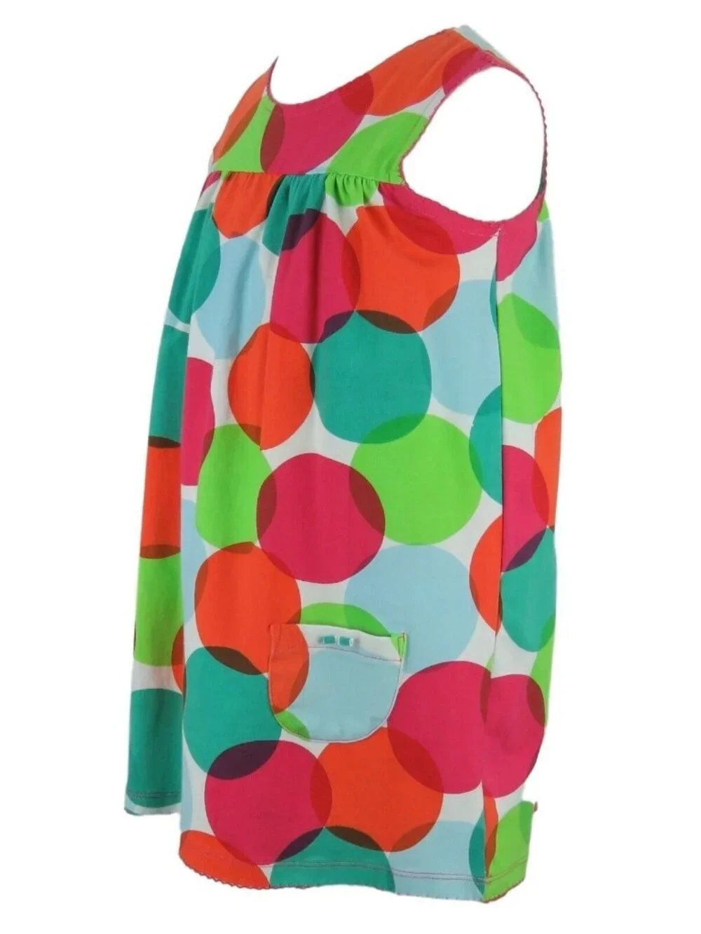 CR Kids Dress Toddler Size 4 Multi Colored Pullover Polka Dot Sleeveless